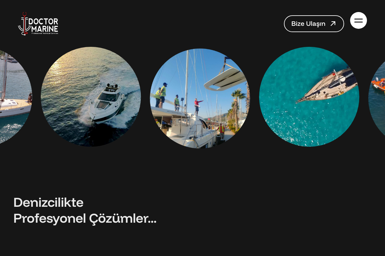 Doctor Marine Kurumsal Web Sitesi ekran görüntüsü